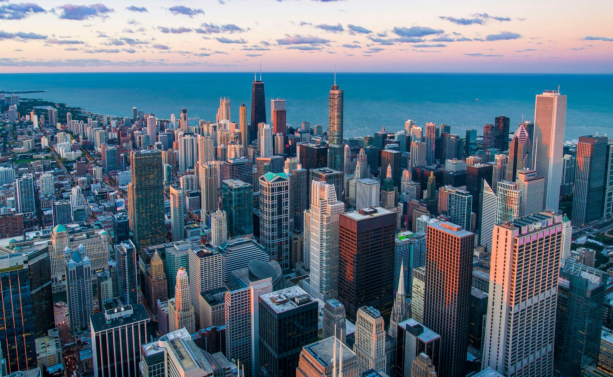 City skyline background